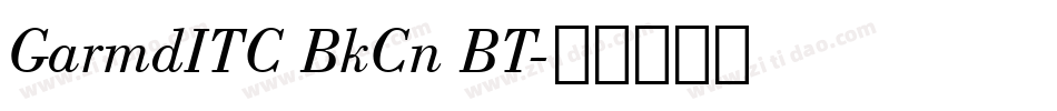 GarmdITC BkCn BT字体转换